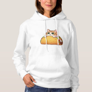Moletom Taco Cat Gatinho bonito em um Taco Puramente T