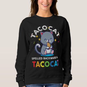 Moletom Taco Cat Ortografado Para Trás É Tacoca Youth Boys
