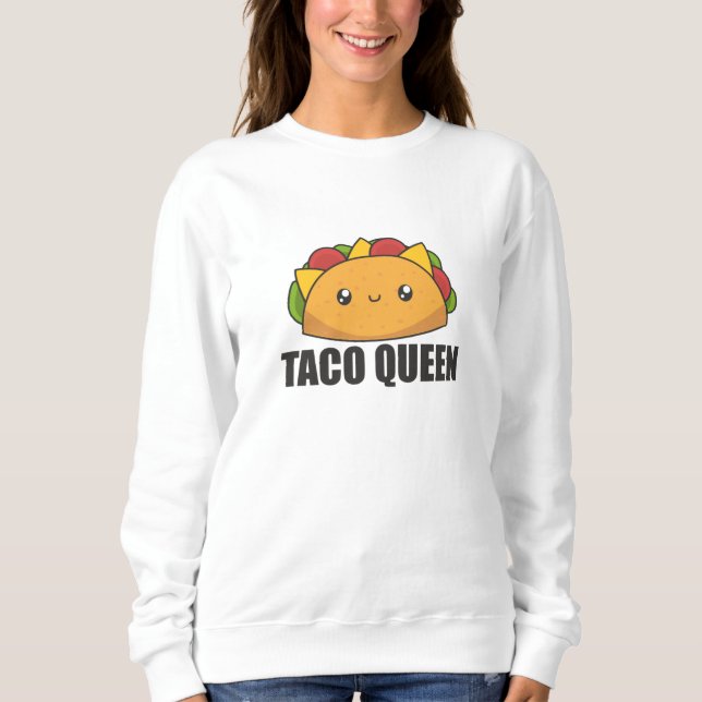 Moletom Taco Queen Cinco De Mayo Tacos Comida Encantada (Frente)