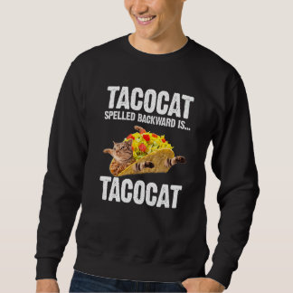 Moletom Tacocat Spelled Backward Is Tacocat Love Cat And T