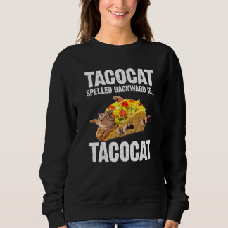 Moletom Tacocat Spelled Backward Is Tacocat Love Cat And T