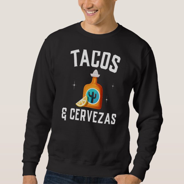 Moletom Tacos & Cervezas Cinco de Mayo Men (Frente)
