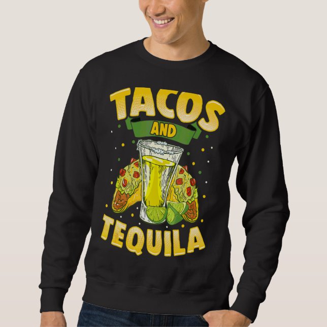 Moletom Tacos E Tequila Cinco De Mayo Comida Mexicana (Frente)