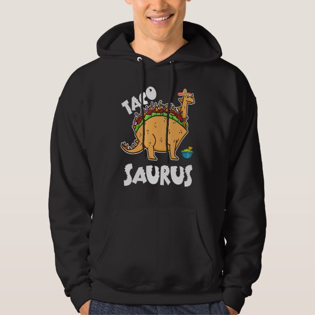 Moletom Tacosaurus Taco Dinossaur T Rex Cinco De Mayo Mulh (Frente)