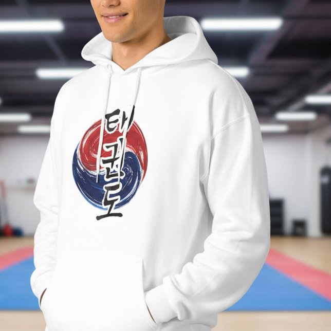 Moletom Taekwondo Hangul com Símbolo da Bandeira Coreana P (Criador carregado)