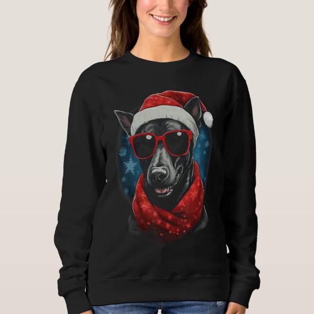 Moletom Tailandês Ridgeback Cão Feriados de Natal Scarf (Frente)