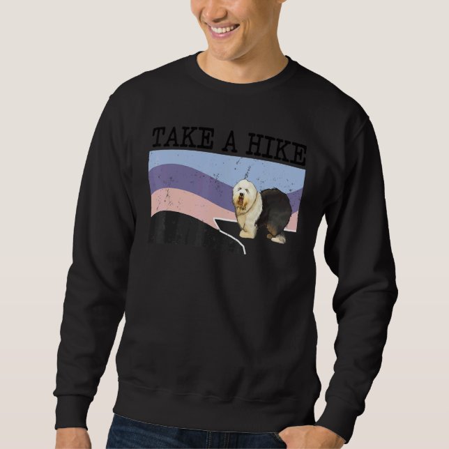 Moletom Take A Hike Old English Sheepdog  Graphic Hiking (Frente)