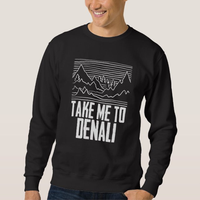 Moletom Take Me To Denali Rocky Mountain National Park Hik (Frente)