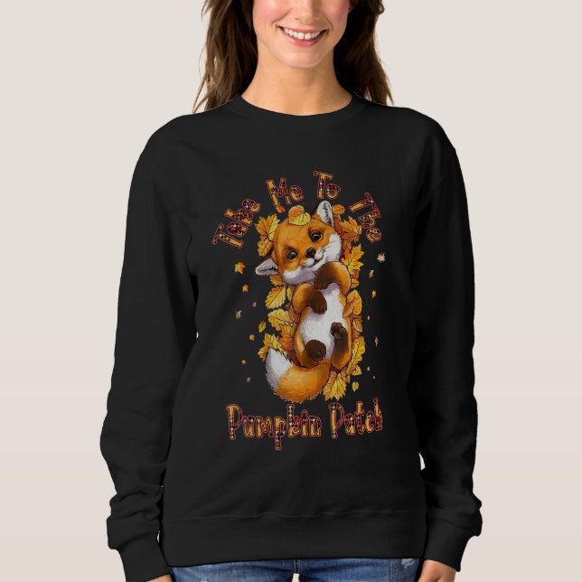 Moletom Take Me To The Pumpkin Patch Red Forest Fox Baby A (Frente)