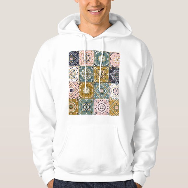 Moletom Talavera Indian: Patchwork, Ethnic Mosaic. (Frente)