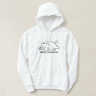 Moletom Talvez Amanhã Design de Citação Engraçada Procrast