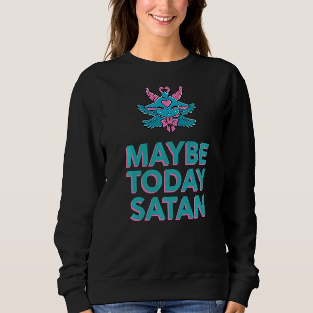 Moletom Talvez Hoje Satã Demon do Baphomet (Frente)