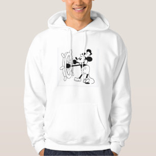 Moletom Tamanho M do capuz branco masculino, com Willie a