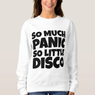 MOLETOM TANTO PÂNICO TÃO POUCO DISCO DE T-SHIRTS