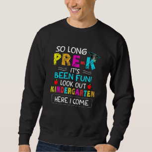 Moletom Tão Longo Jardim de Infância Pré-K Aqui Eu Venho P