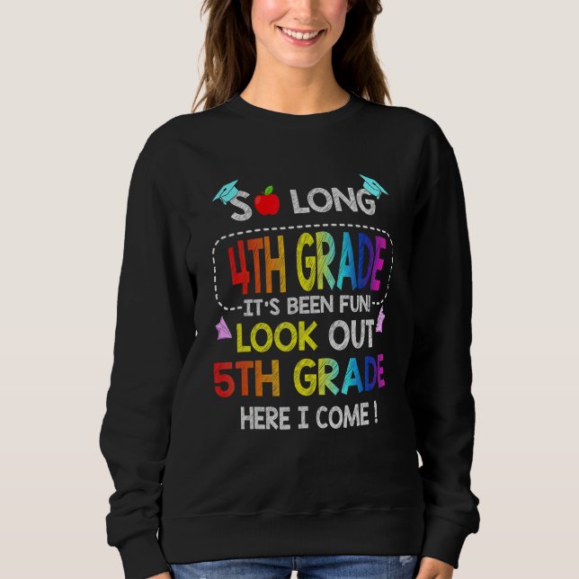 Moletom Tão Longo Quinto Grau Aqui Eu Vim Graduação 5 (Frente)