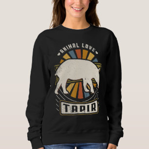 Moletom Tapiro Vintage Clássico Animal Retro