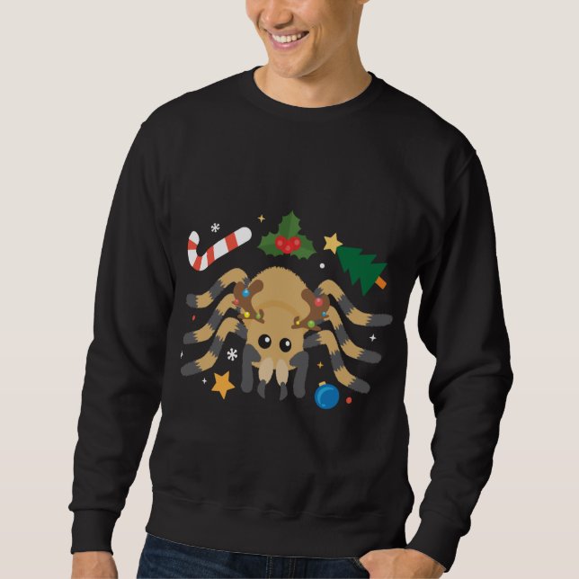 Moletom Tarantula Reindeer Funny Cute Spider Christm (Frente)
