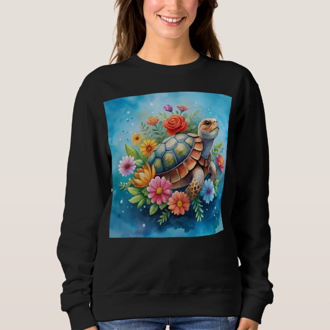Moletom Tartaruga Floral (Frente)
