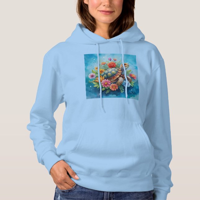 Moletom Tartaruga Floral (Frente)