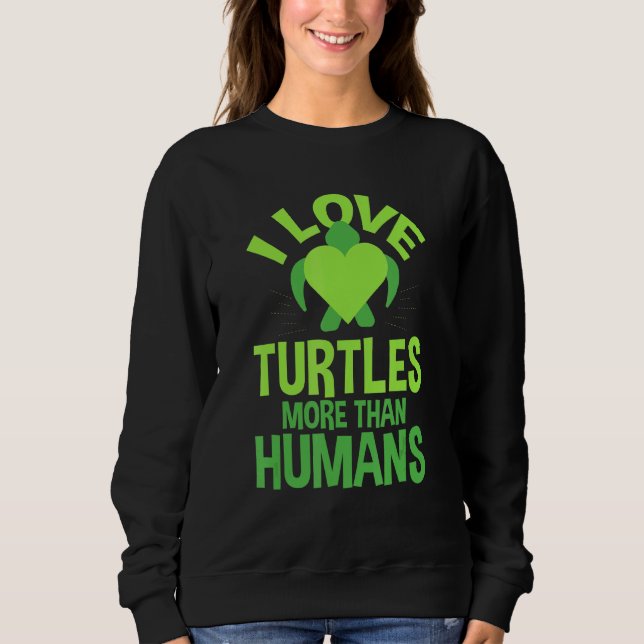 Moletom Tartarugas de Amor Fofo Mais Do Que Humanos Nature (Frente)