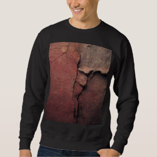 Moletom Tattered Canvas Abstract in Rust and Earth