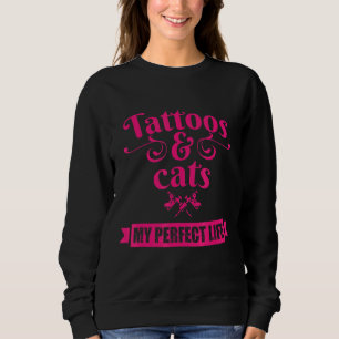 Moletom Tatuagens E Gatos Minha Perfeita Artista Animal De