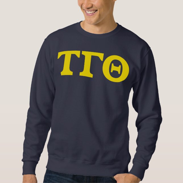 Moletom Tau Gamma Theta Sweatshirt - Yellow Block (Frente)