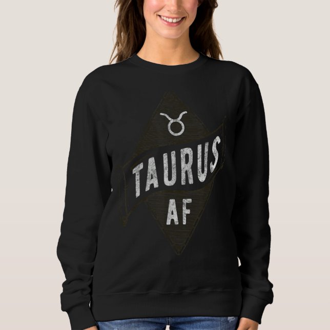 Moletom Taurus Af Astrology Taurus Zodiac Aniversário 2 (Frente)