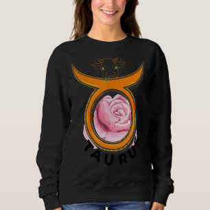 Moletom Taurus, O Touro, Ainda Mais Gentil Como Rosa
