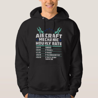 Moletom Taxa horária do técnico de aeronaves - Avião Plano