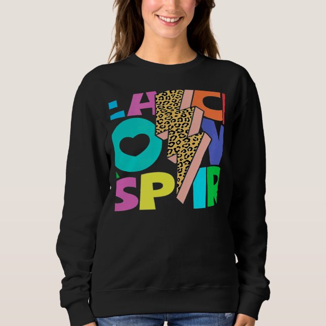 Moletom Teach Love Inspire SPED Leopard Print Groovy Teach (Frente)