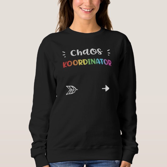 Moletom Teacher Chaos Koordinator Kindergarten Sayings (Frente)