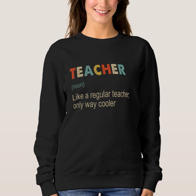 Moletom Teacher Definition   Teaching School Teacher   (Frente)