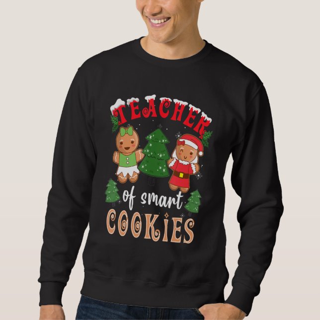 Moletom Teacher Of Smart Cookies Gingerbread Pajama Family (Frente)