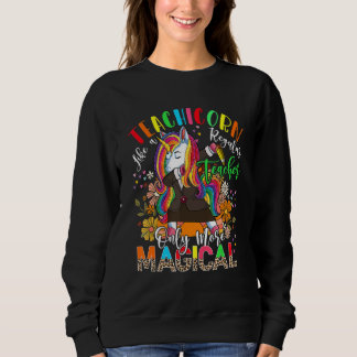 Moletom Teachicorn Definition Teacher More Magical Dabbing