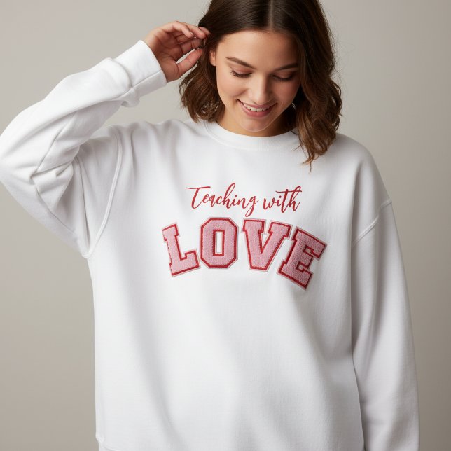 Moletom Teaching with Love Sweatshirt (Criador carregado)