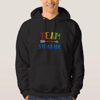 Moletom Team 5th Grade Heart Back To School Teacher Cute A