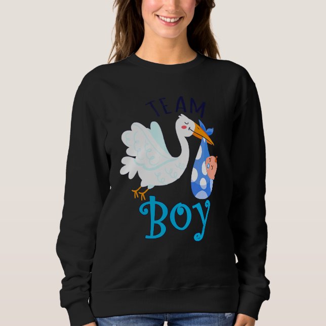Moletom Team Boy Bird Gender Revement Party Men Parent (Frente)