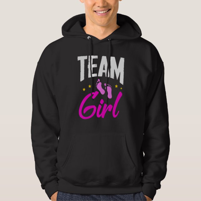 Moletom Team Girl Gender Reveal Party Team Pink Baby Annou (Frente)