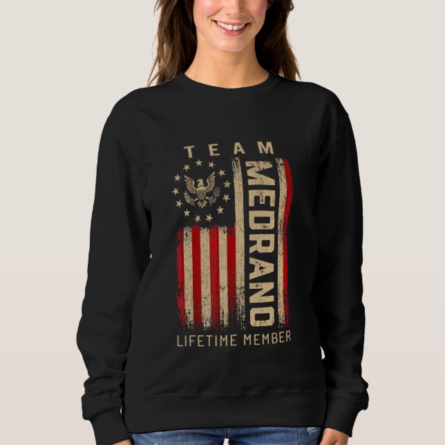 Moletom Team MEDRANO Lifetime Member American Flag (Frente)