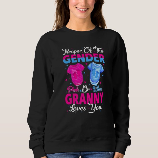 Moletom Team Pink Or Blue Keeper Of The Gender Granny Love (Frente)