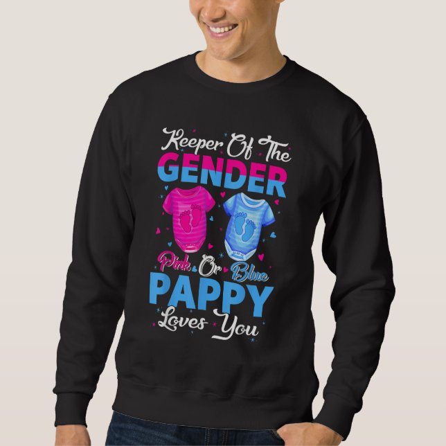 Moletom Team Pink Or Blue Keeper Of The Gender Pappy Loves (Frente)