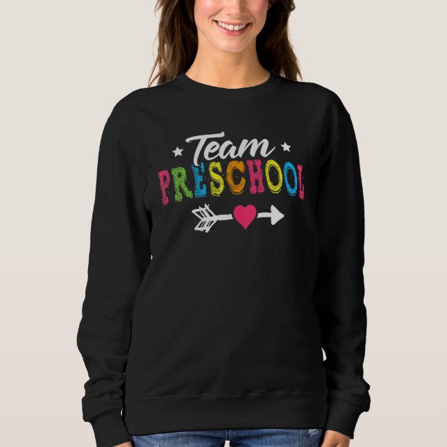 Moletom Team Preschool  Teacher Back To School 1 (Frente)
