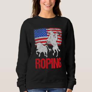 Moletom Team Roping Roper Usa Bandeira Americana Header H