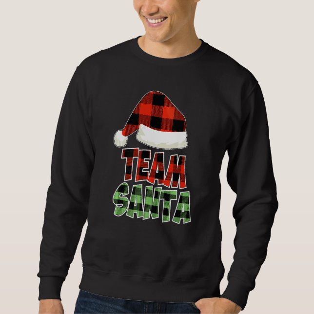 Moletom Team Santa Christmas Squad Family Pajamas Christma (Frente)