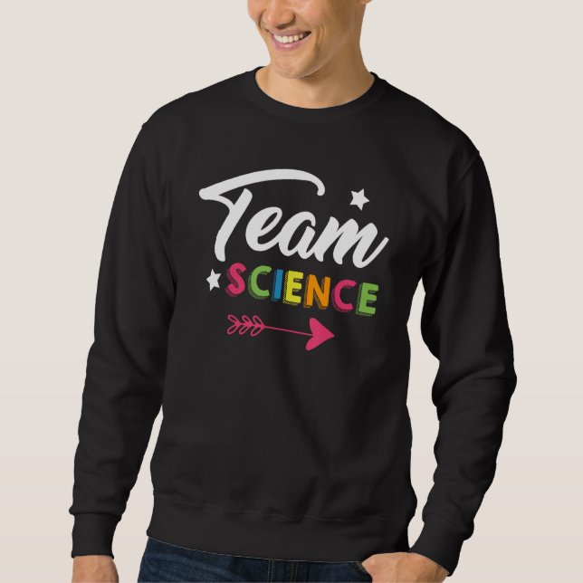 Moletom Team Science Nerd Geek School Boy Girl Classroom C (Frente)