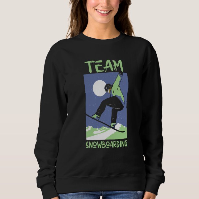 Moletom Team Snowboarding Snowboarder Snowboard (Frente)