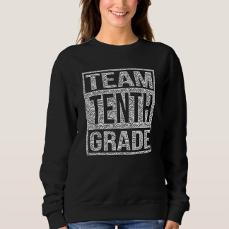 Moletom Team Tenth Grade Back To School Teachers Students
