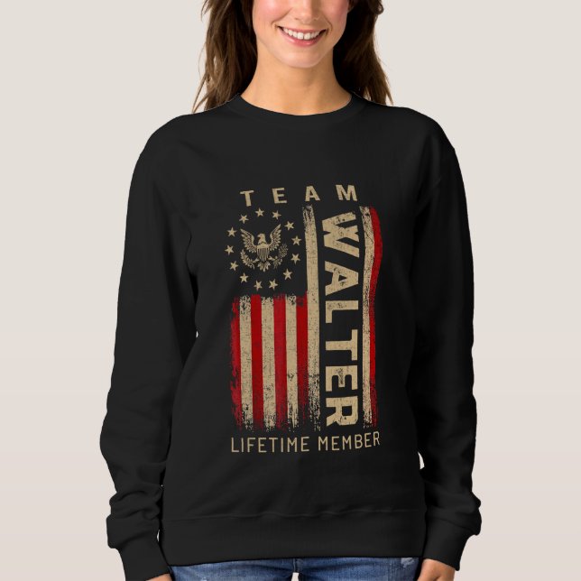 Moletom Team WALTER Lifetime Member American Flag (Frente)